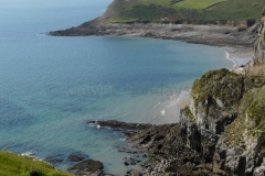 Fall Bay as approached from Mewslade