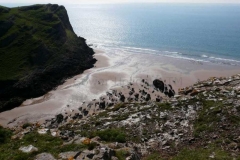 Mewslade from the top of the cliffs