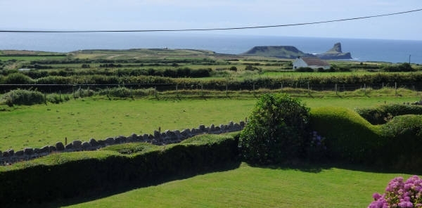 The view from Faircroft towards Worms Head